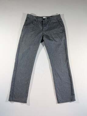 Lindbergh Blue Chinos Size 34x32 Gray Stretch Quality Pants